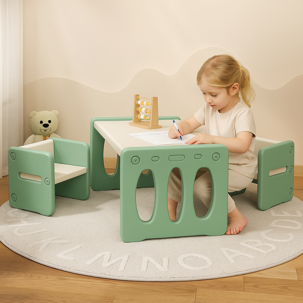 3PCS Kids Table and Chairs Set