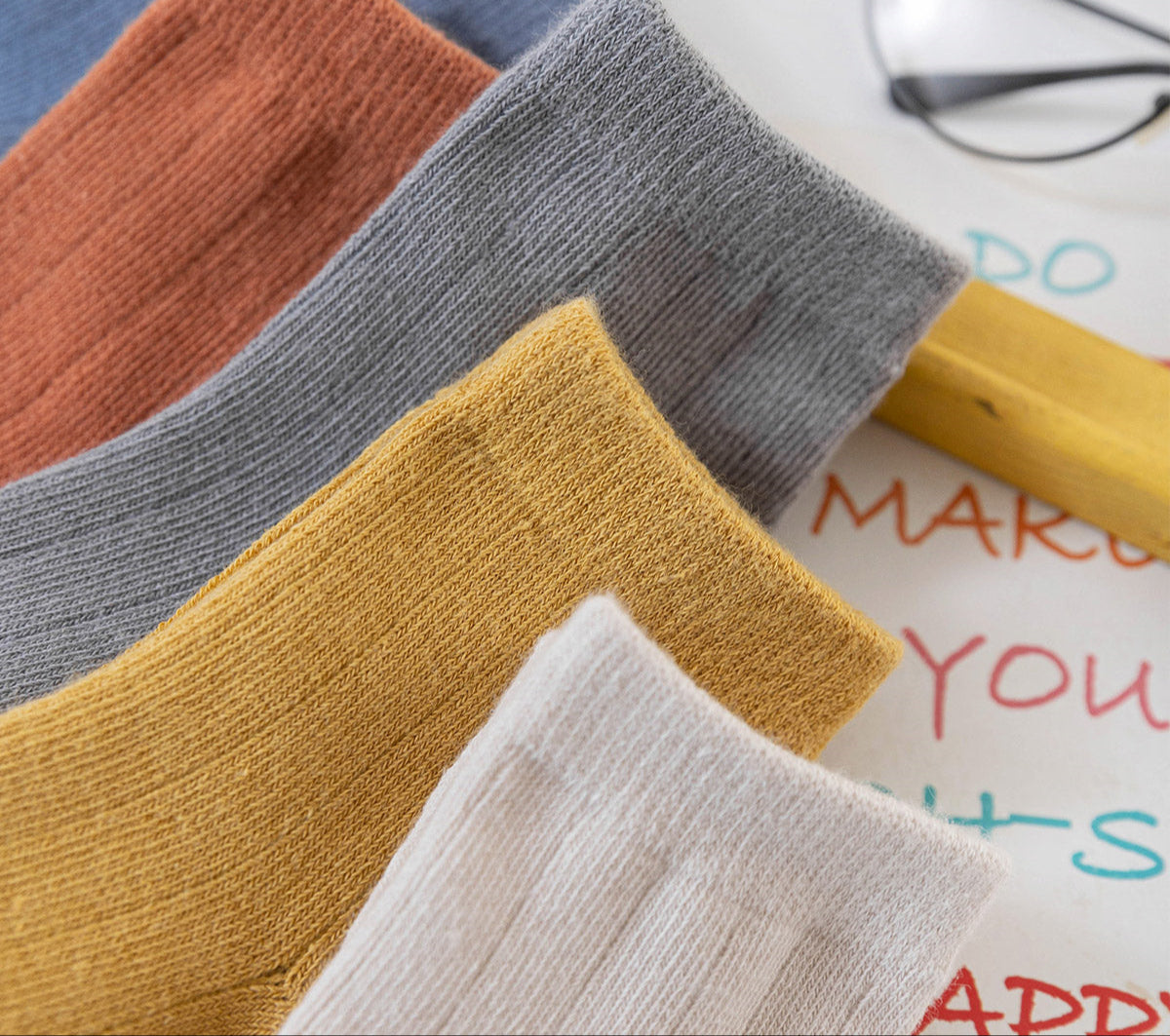 5 Pairs Kids Striped Socks