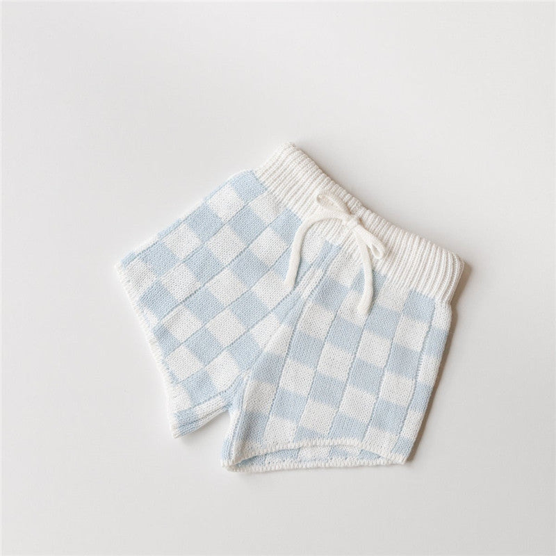 Kids Checkered Summer Knitwear