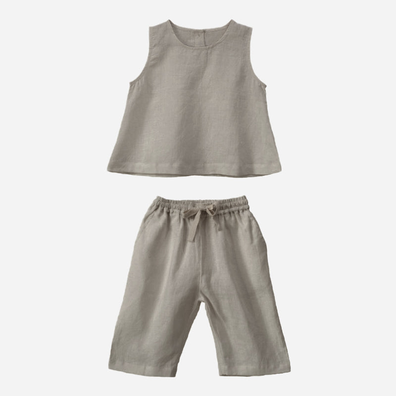 Boy's Linen Two-Piece Set