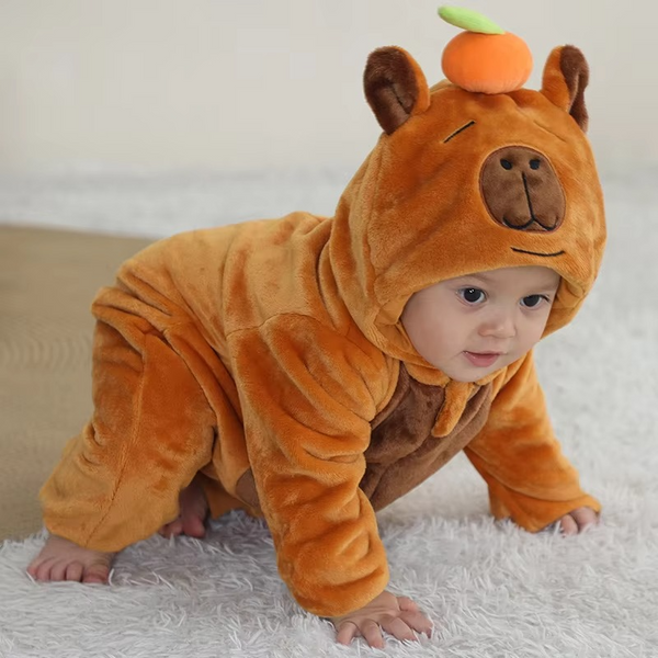 Capybara Baby Warm Romper