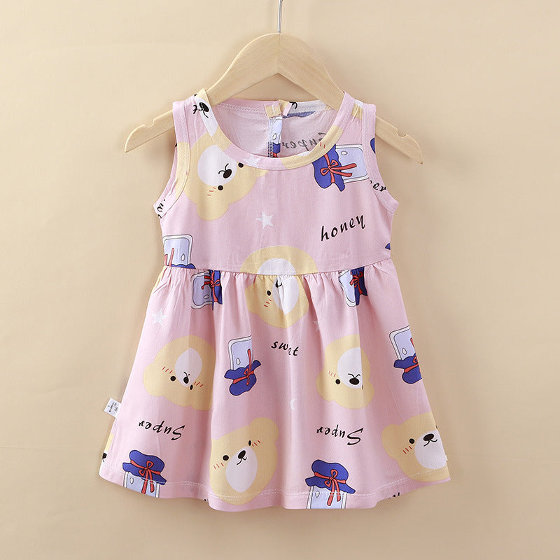 Girls Cotton Summer Party Dress