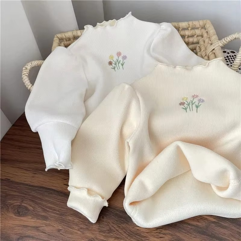 Girls Embroidered Winter Sweater