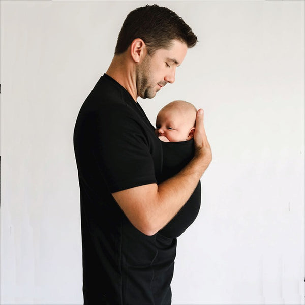 Kangaroo Pocket T-shirt Hands-Free Baby Carrier