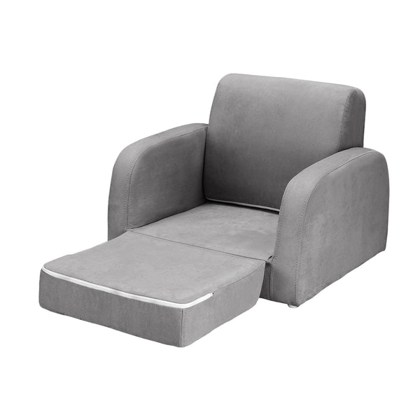 Kids Sofa 1 Seater Children Flip Open Couch Lounger
