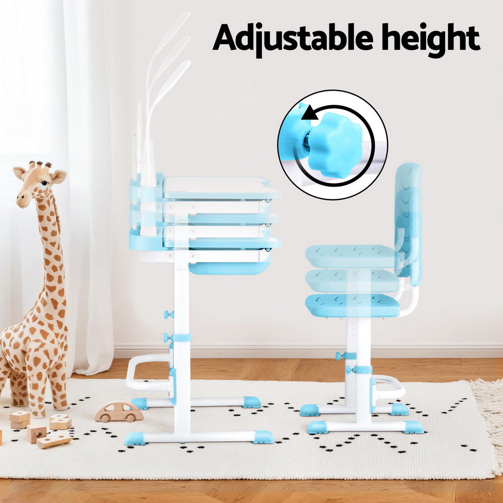 Adjustable Kids Study Desk and Chair Set