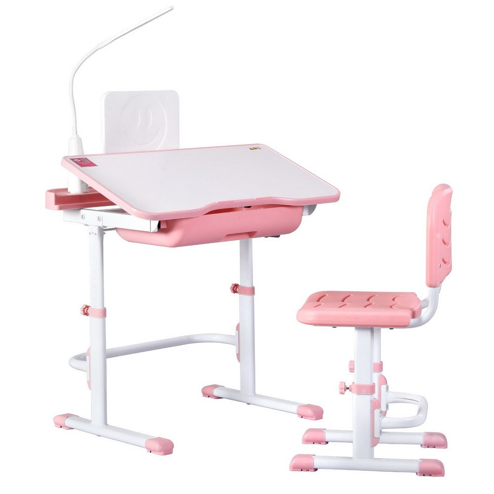 Adjustable Kids Study Desk and Chair Set