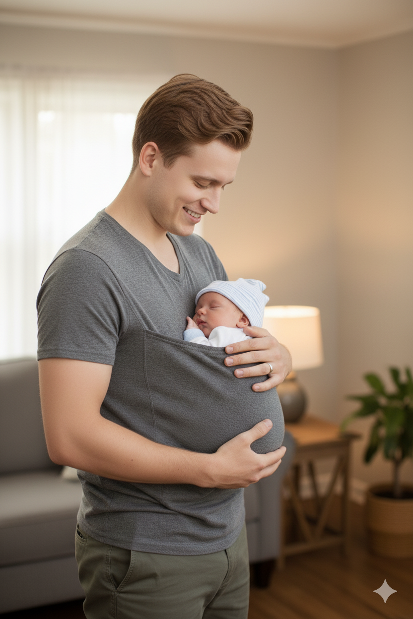 Kangaroo Pocket T-Shirt Baby Carrier