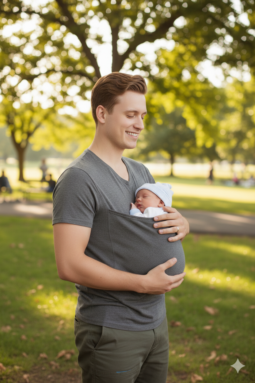 Kangaroo Pocket T-Shirt Baby Carrier
