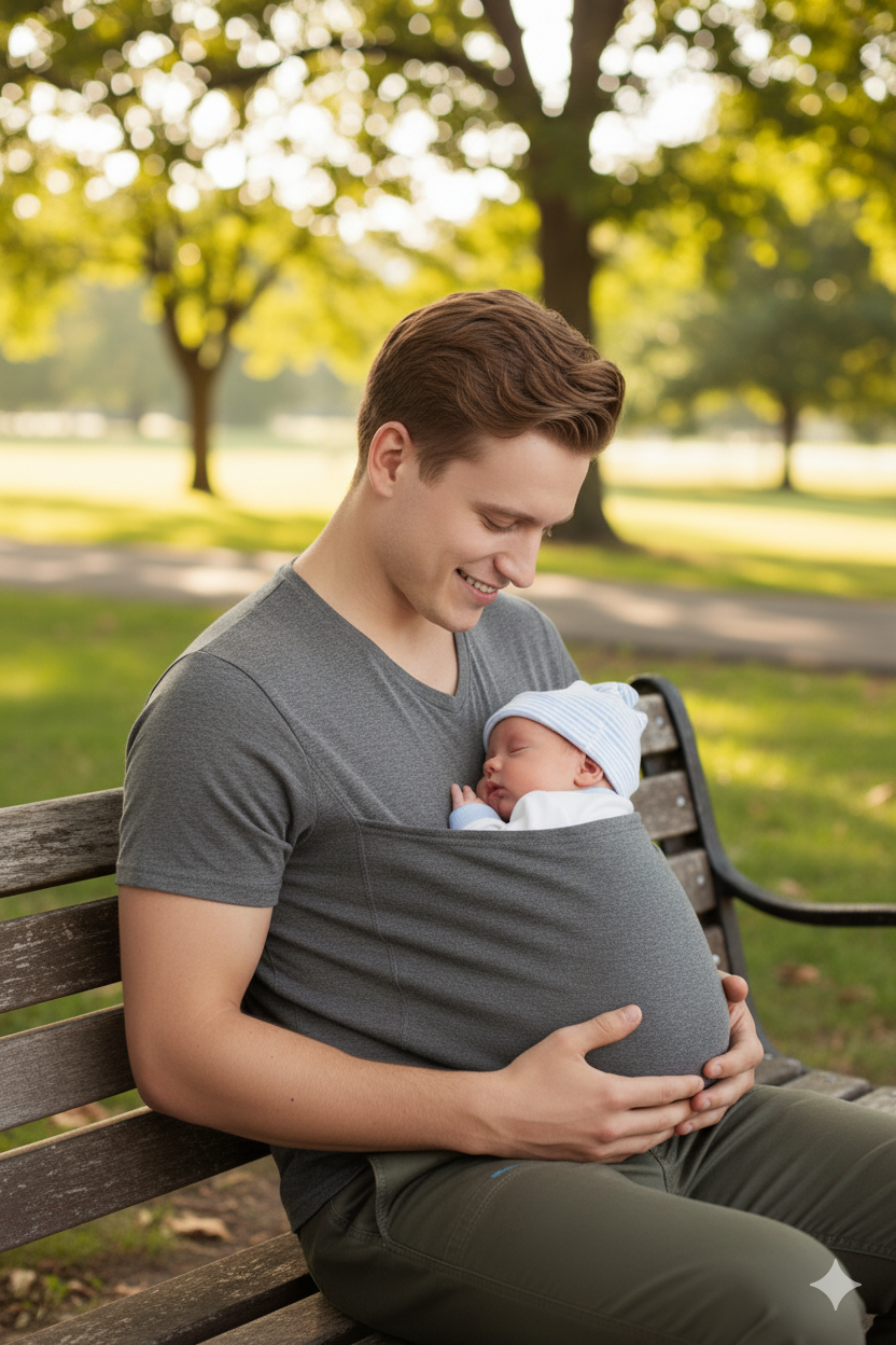 Kangaroo Pocket T-Shirt Baby Carrier