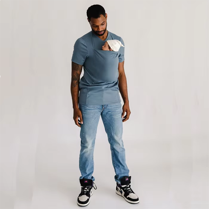 Kangaroo Pocket T-shirt Hands-Free Baby Carrier