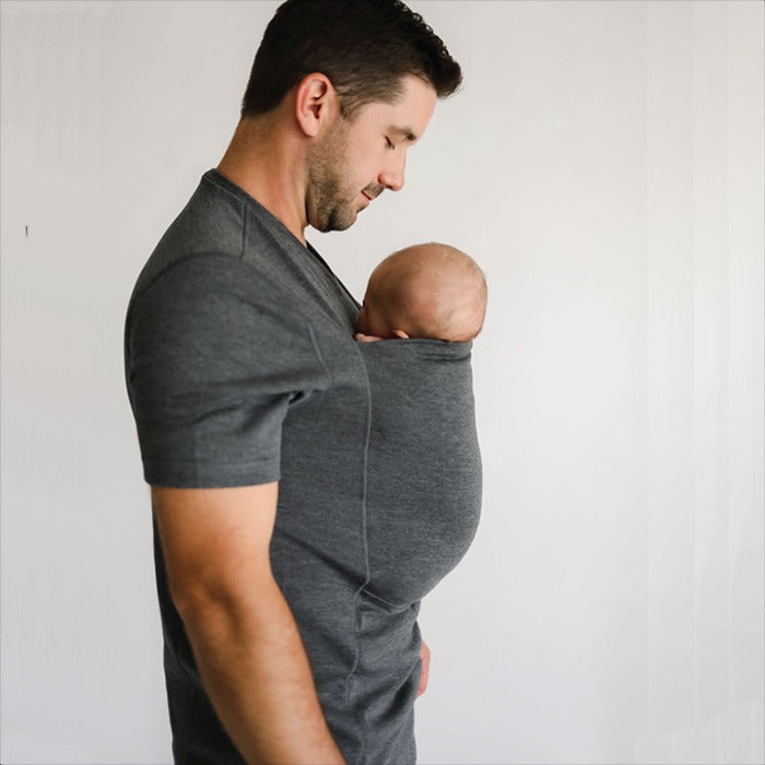 Kangaroo Pocket T-shirt Hands-Free Baby Carrier