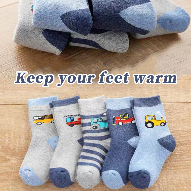 Kids Cartoon Terry Socks