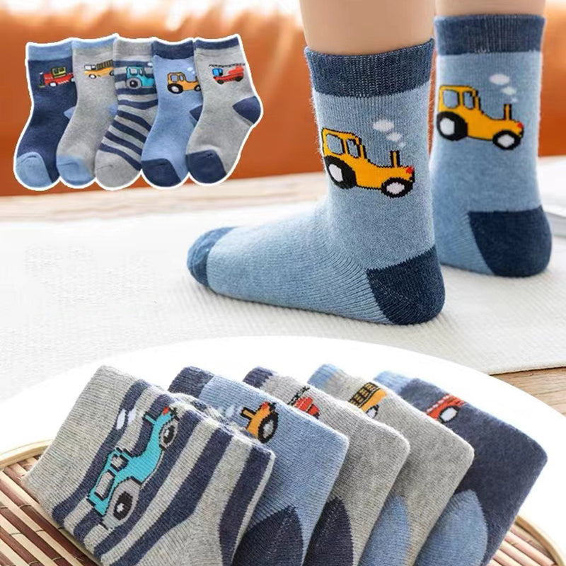 Kids Cartoon Terry Socks