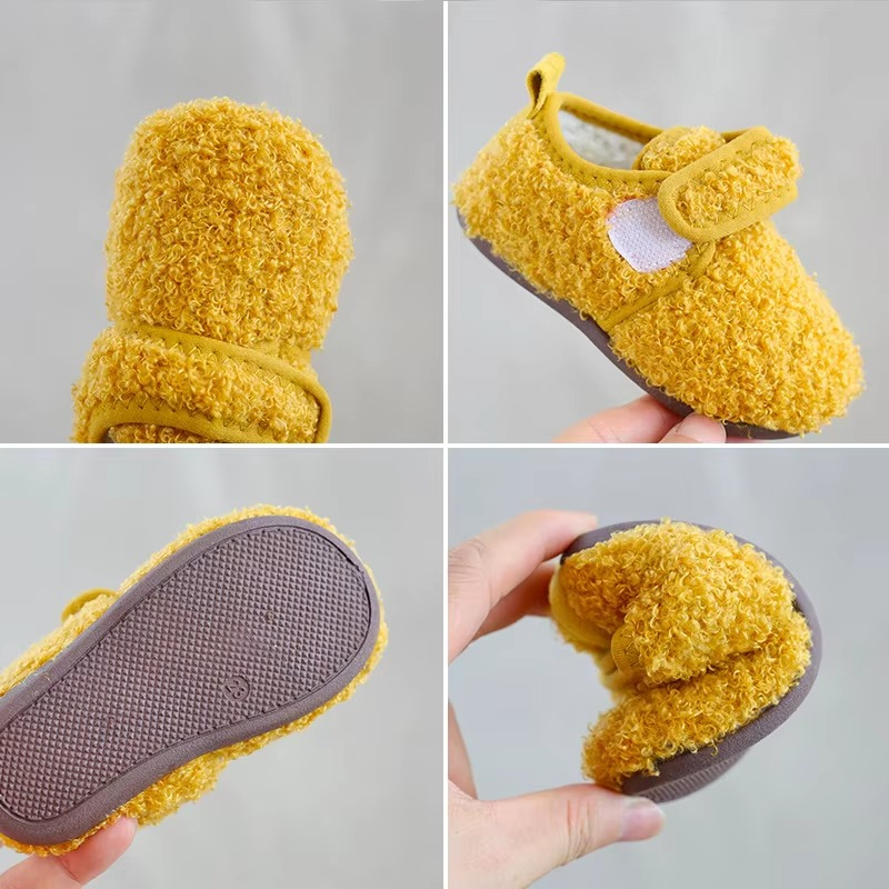 Kids Winter Fur Cotton Slippers