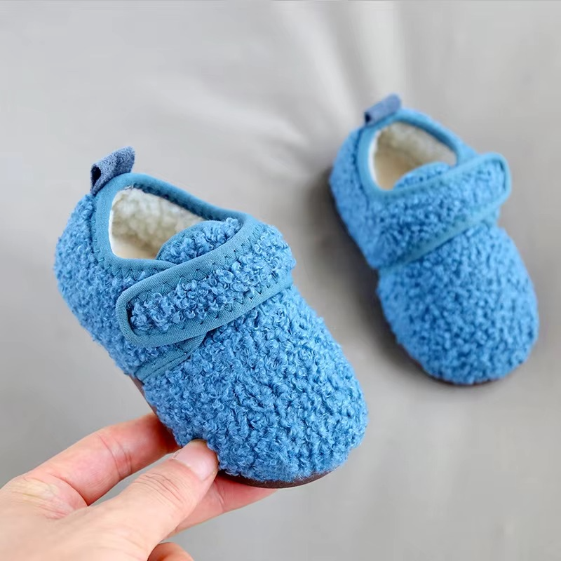 Kids Winter Fur Cotton Slippers