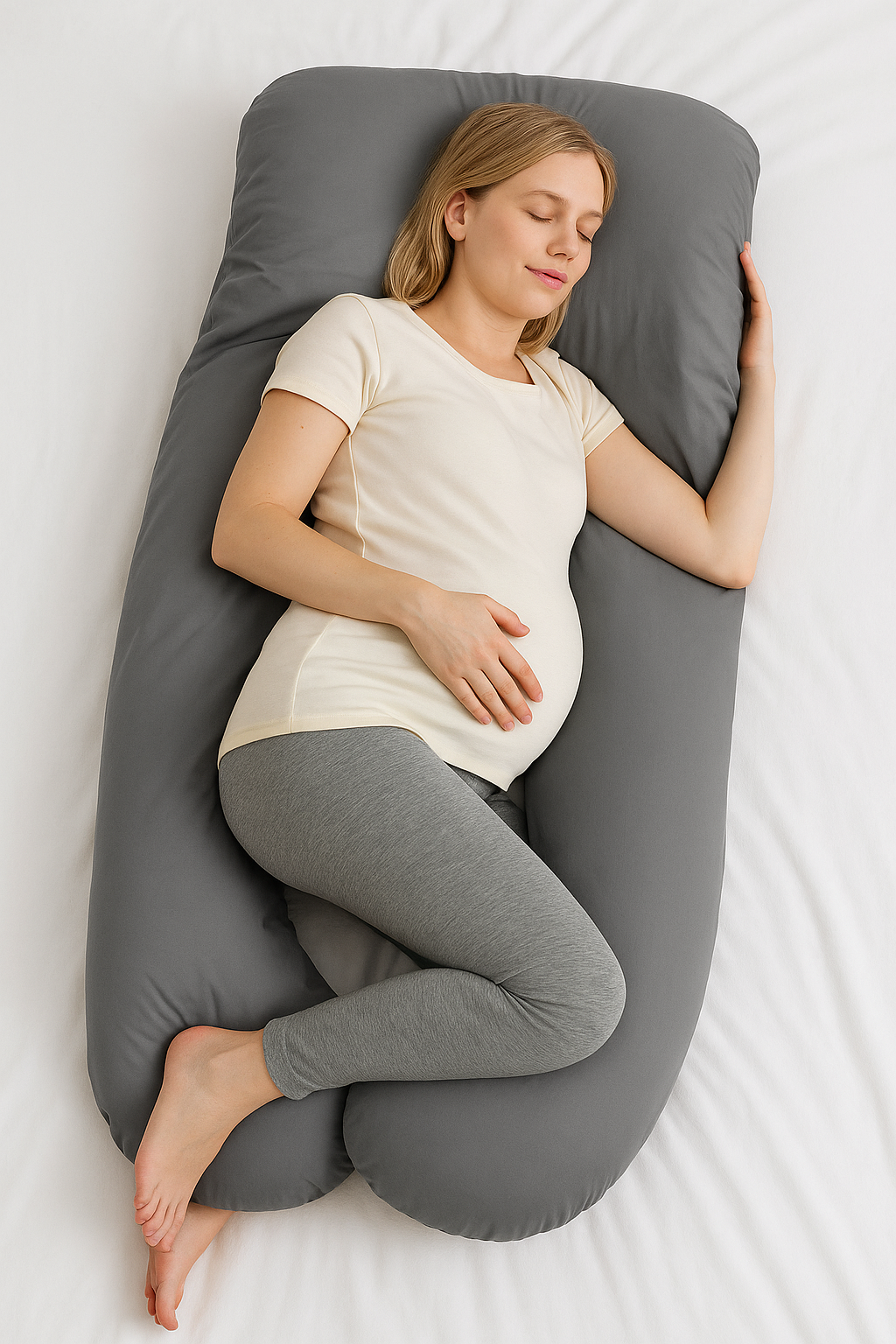 Maternity Pregnancy Nursing Sleeping Body Pillow Pillowcase Included
