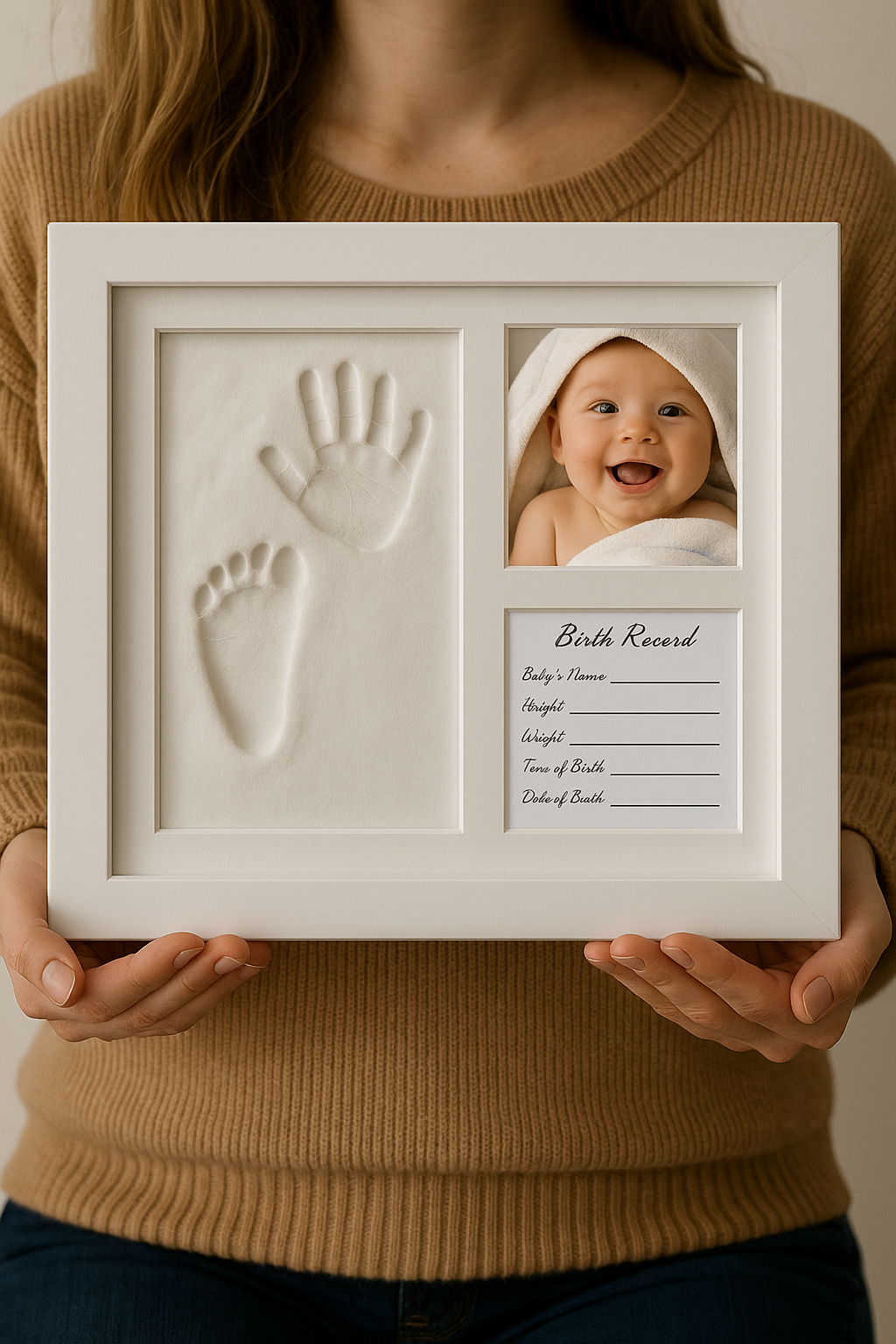 Newborn Baby Handprint and Footprint Clay Kit