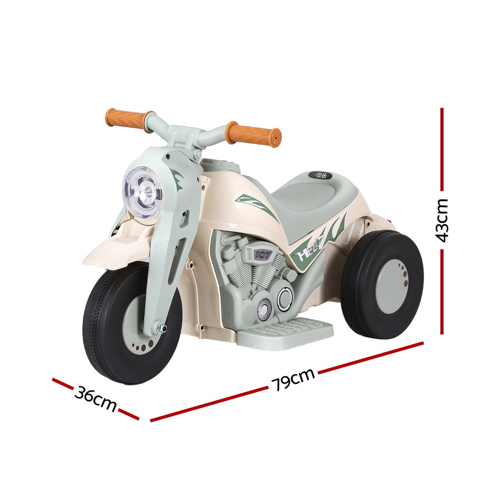 Kids Bubble Maker Green Electric Ride On Motorcycle