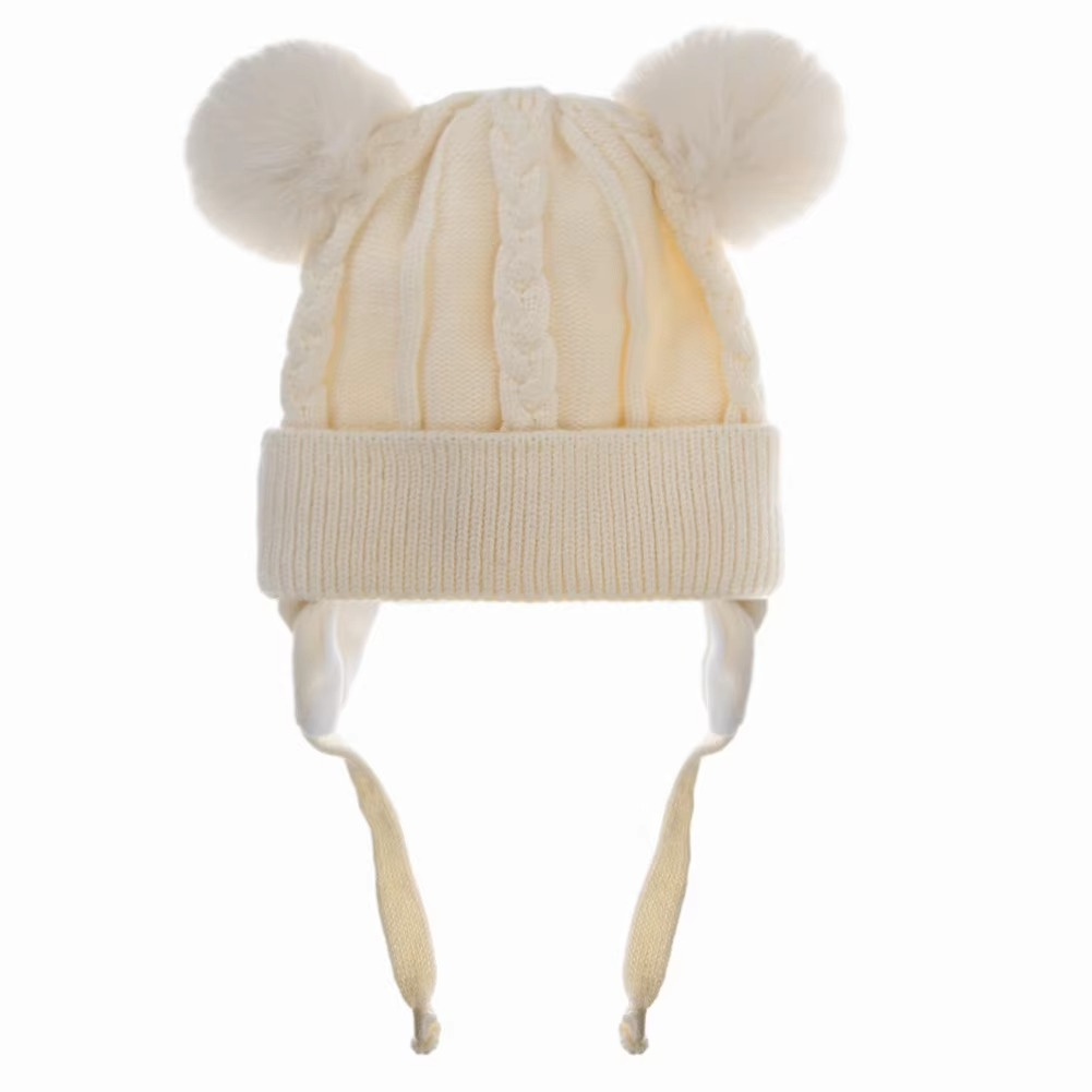 Thick Pompom Winter Hat for Boys & Girls
