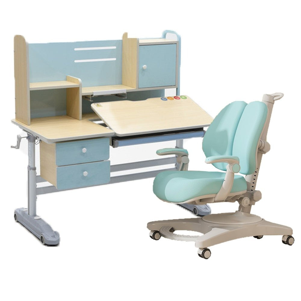 Height Adjustable Children Kids Ergonomic Study Desk Chair Set
