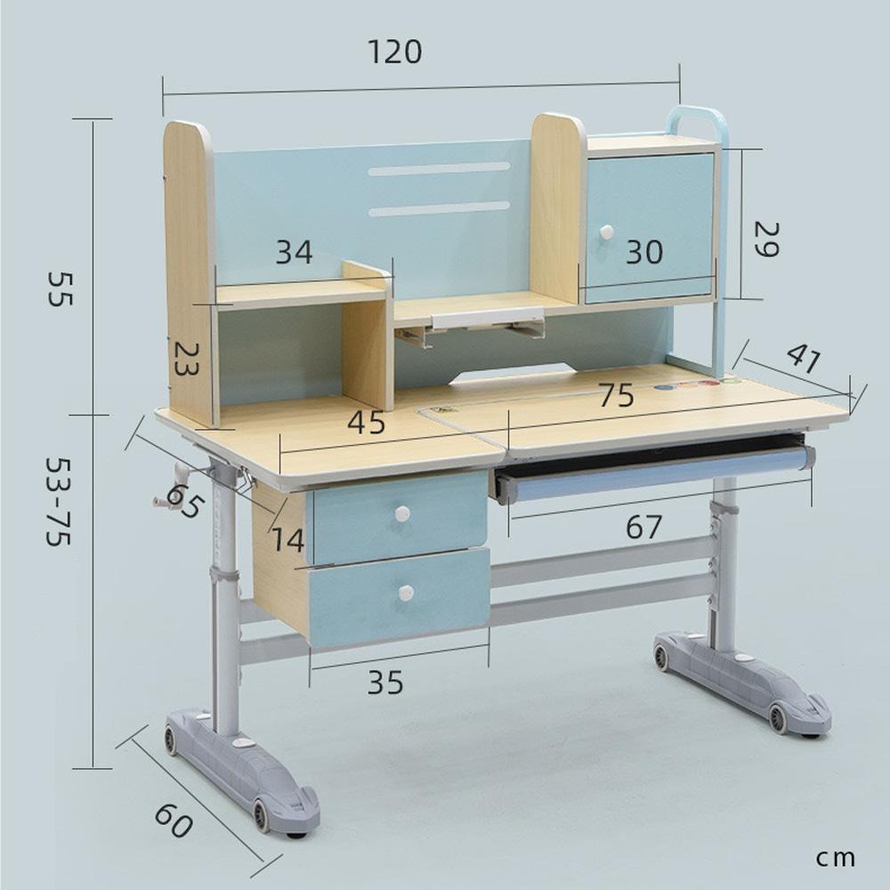 Height Adjustable Children Kids Ergonomic Study Desk Chair Set