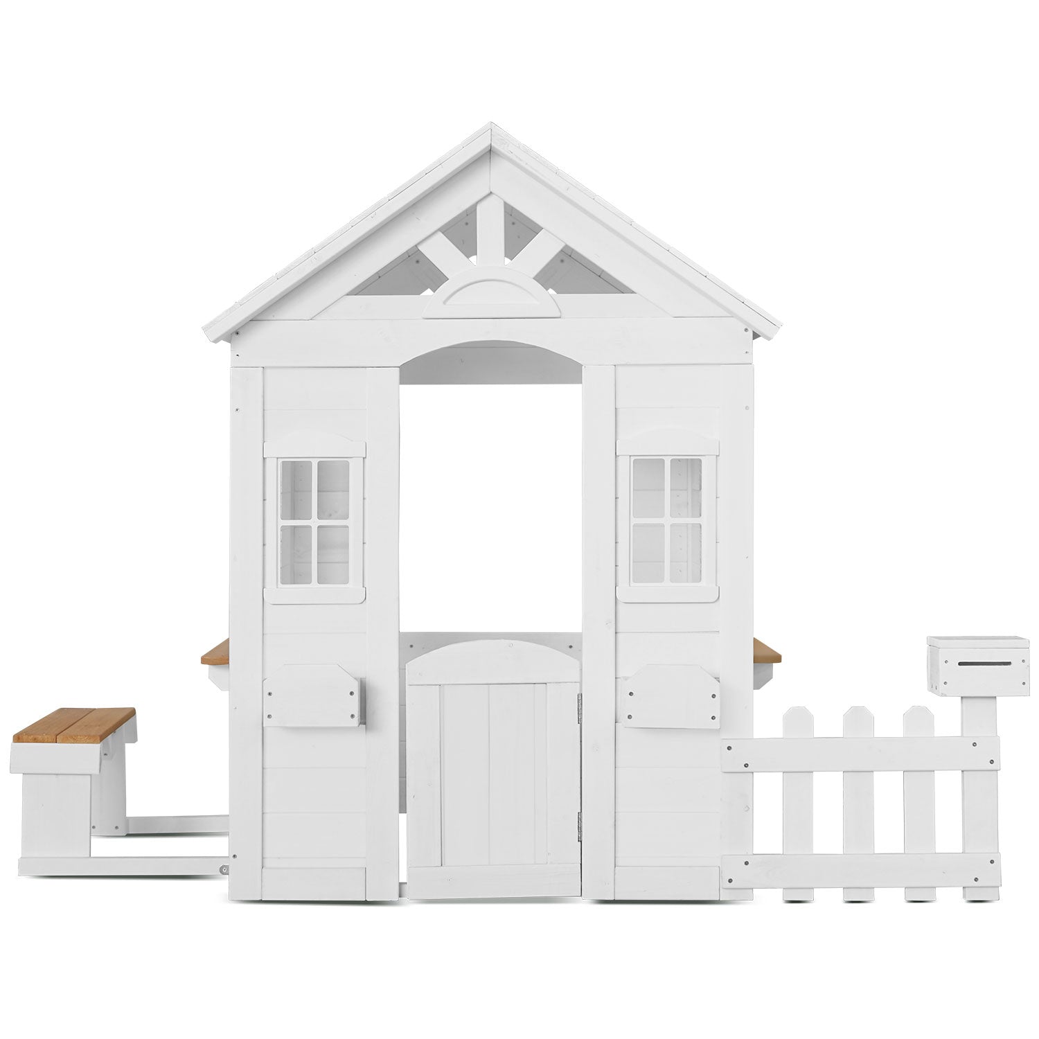 Kids Teddy Cubby House White