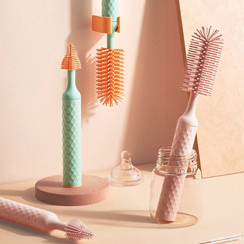 3-in-1 Electric Silicone Cordless Bottle Brush Cleaner Usb Rechargeable