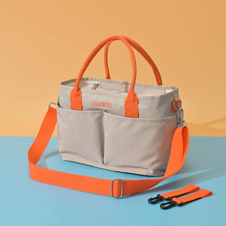Stylish Multi-Function Diaper Bag with Insulated Storage