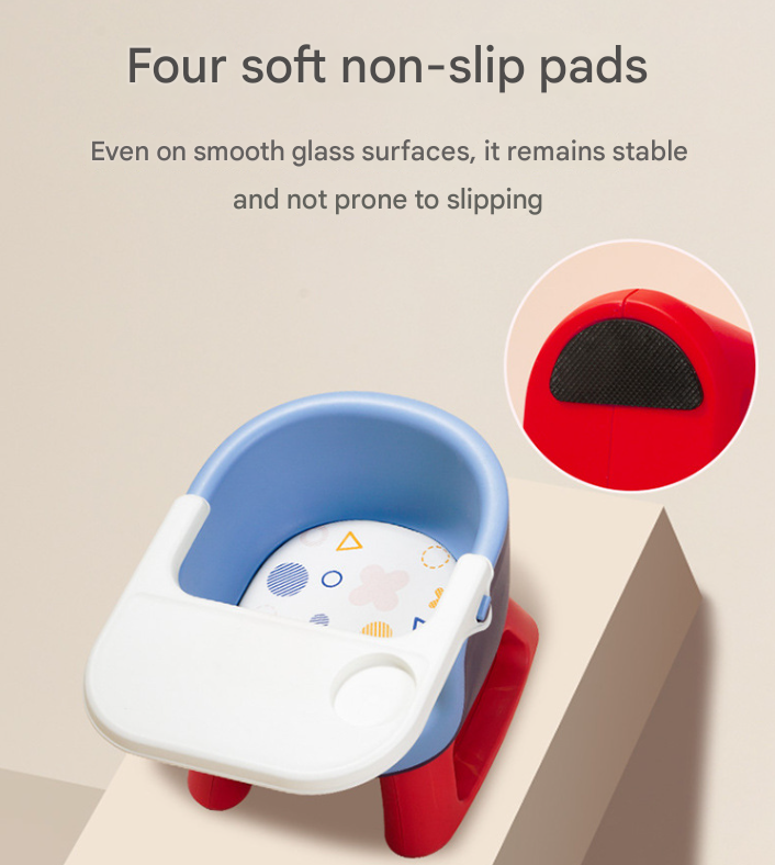 Baby Floor Seat & Booster Dining Chair with Removable Tray