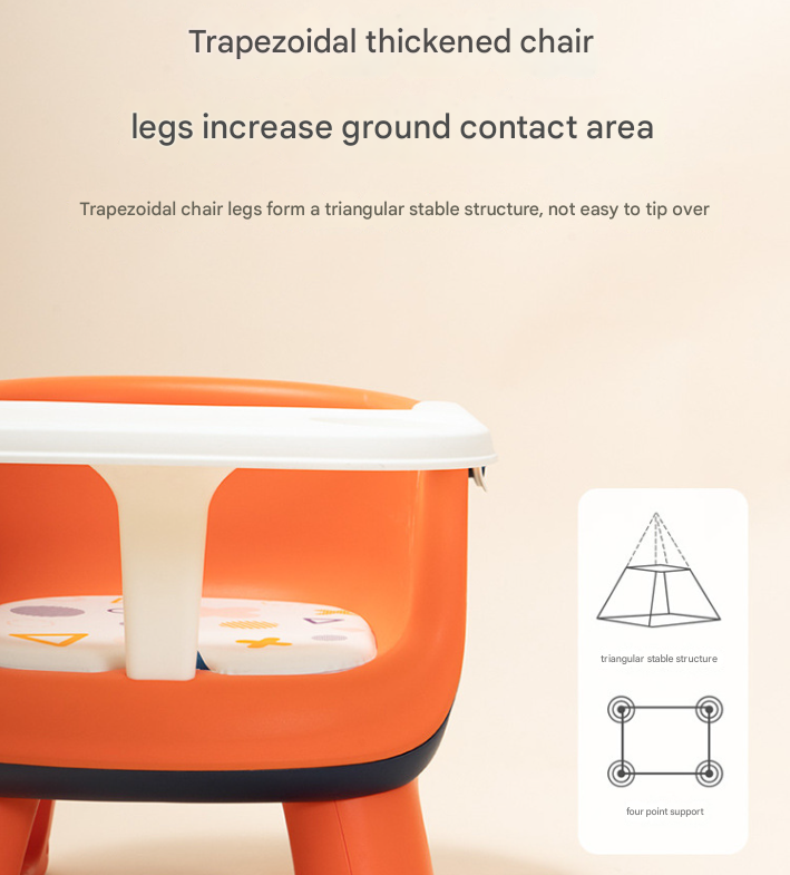 Baby Floor Seat & Booster Dining Chair with Removable Tray