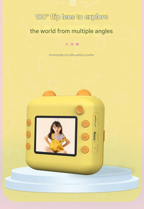 Kids Instant Print Digital Camera with 180° Flip Lens