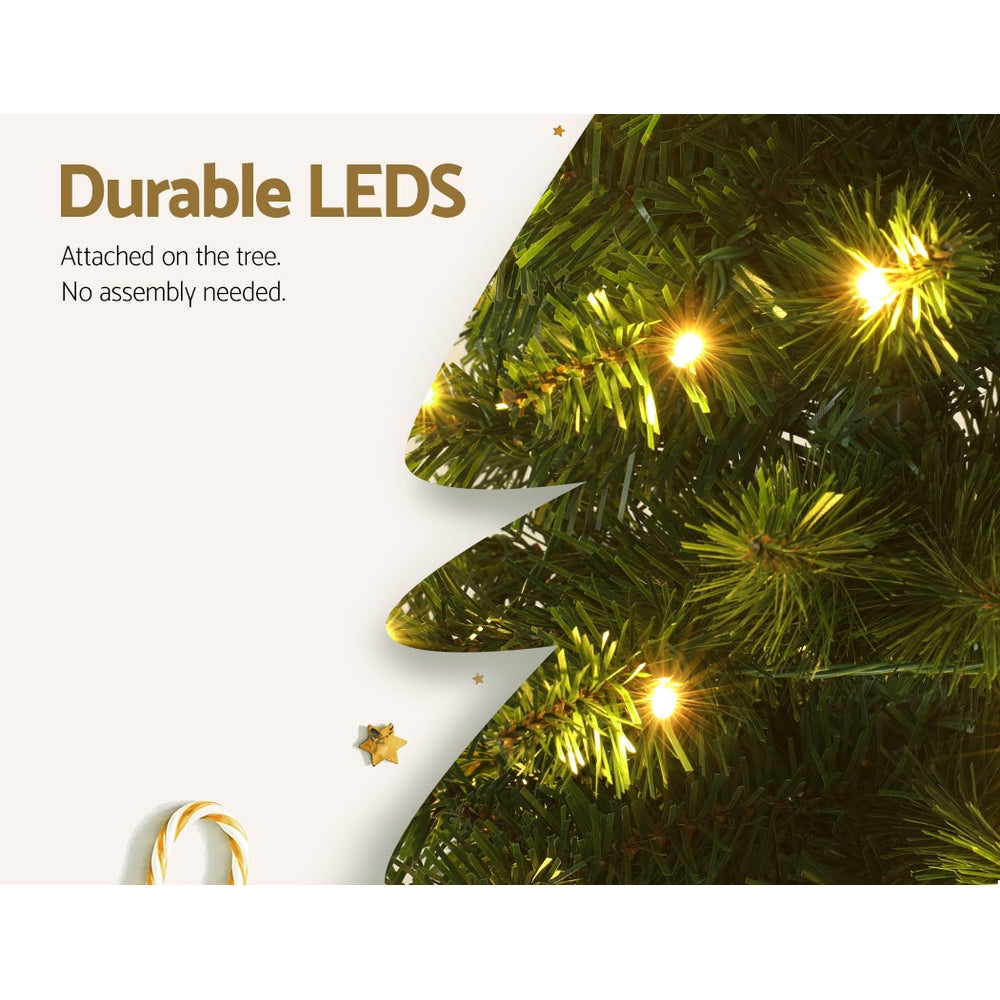 6ft Pre-Lit 200 LED Lights Christmas Tree