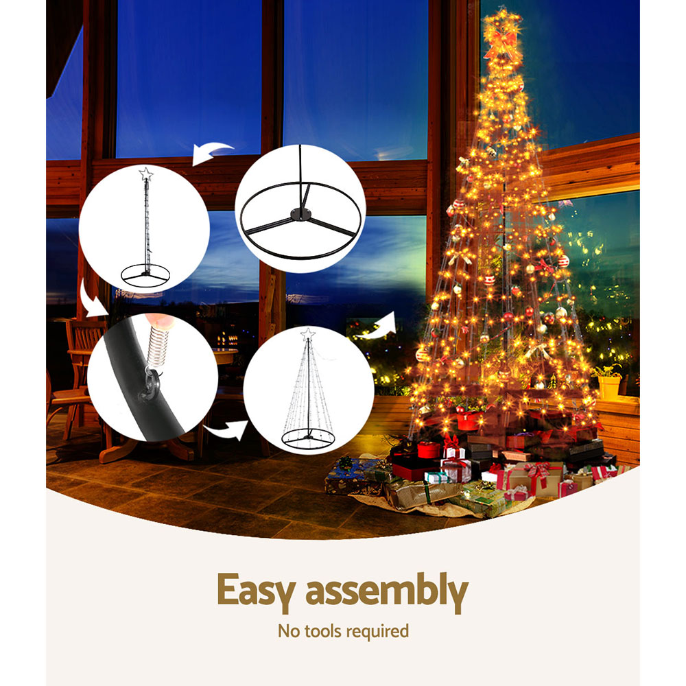 8 Modes Solar Powered Christmas Tree 12ft