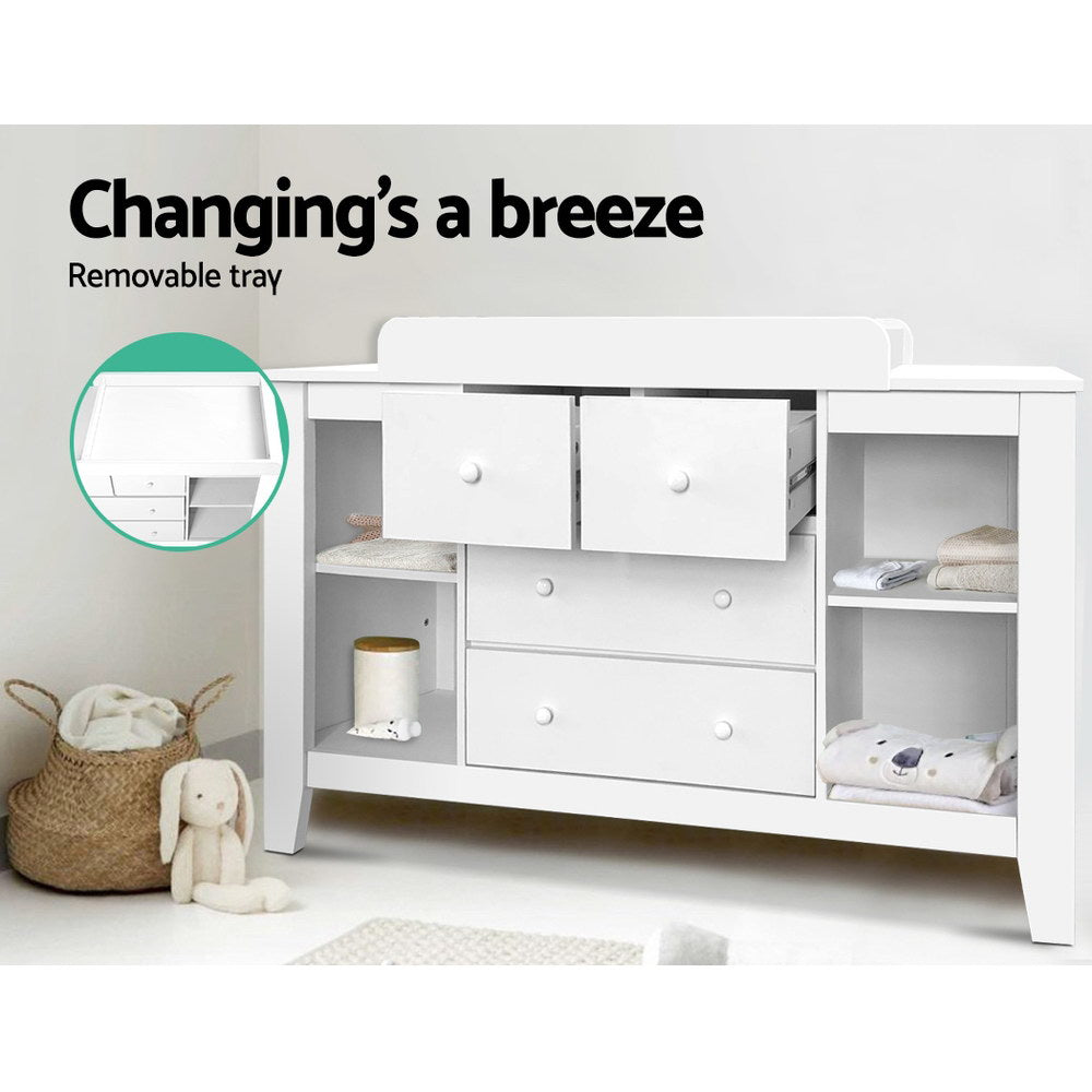 Baby Changing Table Diaper Station Drawers