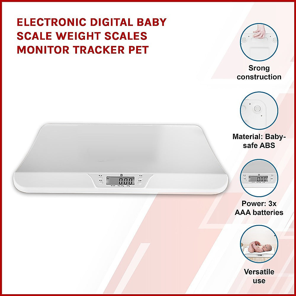 Electronic Digital Baby Weight Scale Tracker LCD Monitor Newborn ...